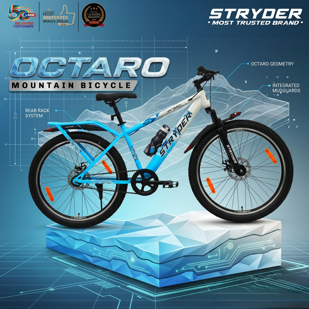Tata Stryders Octaro 26T Front Suspension Dual Disk IC